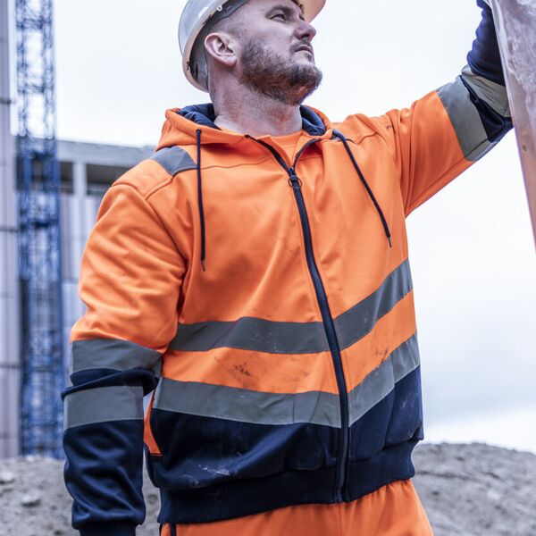 Pro hi-vis full zip hoodie Thumbnail