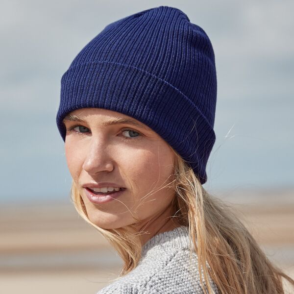 Beechfield Organic Cotton Fine Knit Beanie Thumbnail
