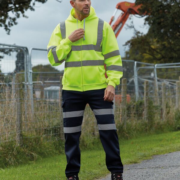 Hi-vis zip hoodie (HVK07) Thumbnail