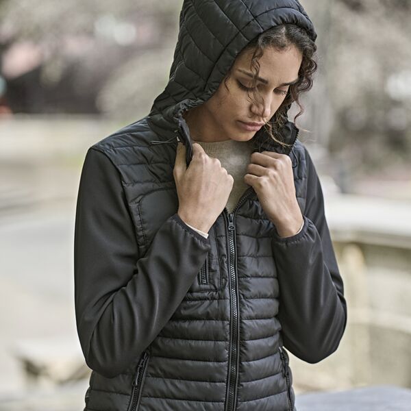 Tee Jays Ladies Crossover Hooded Jacket Thumbnail